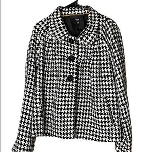 Mossimo Jacket Houndstooth 24W/26W Lined Black